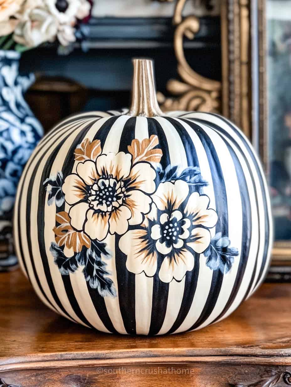 black and white pumpkin