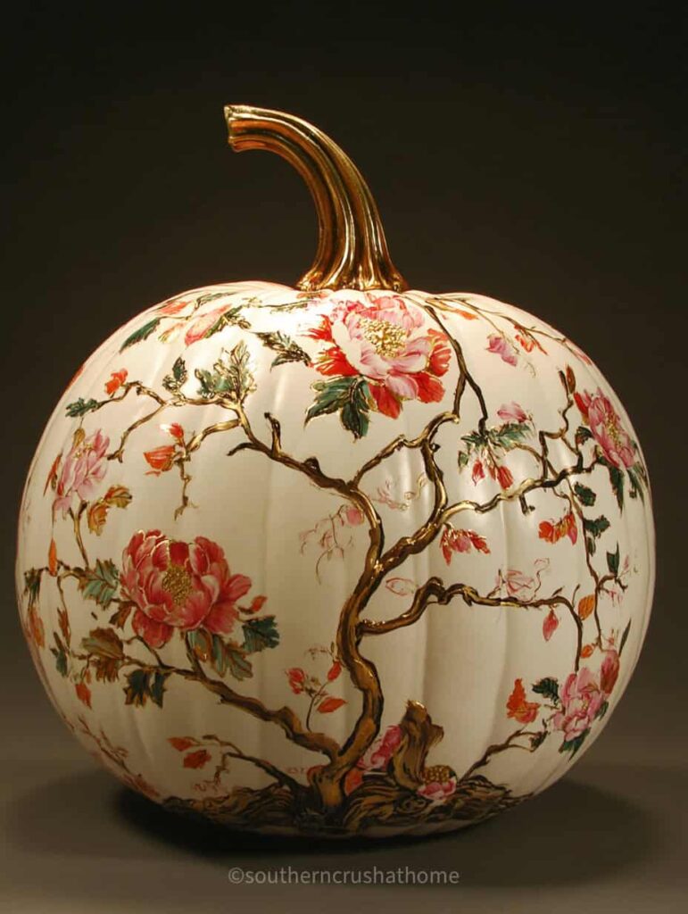 chinoiserie pumpkin