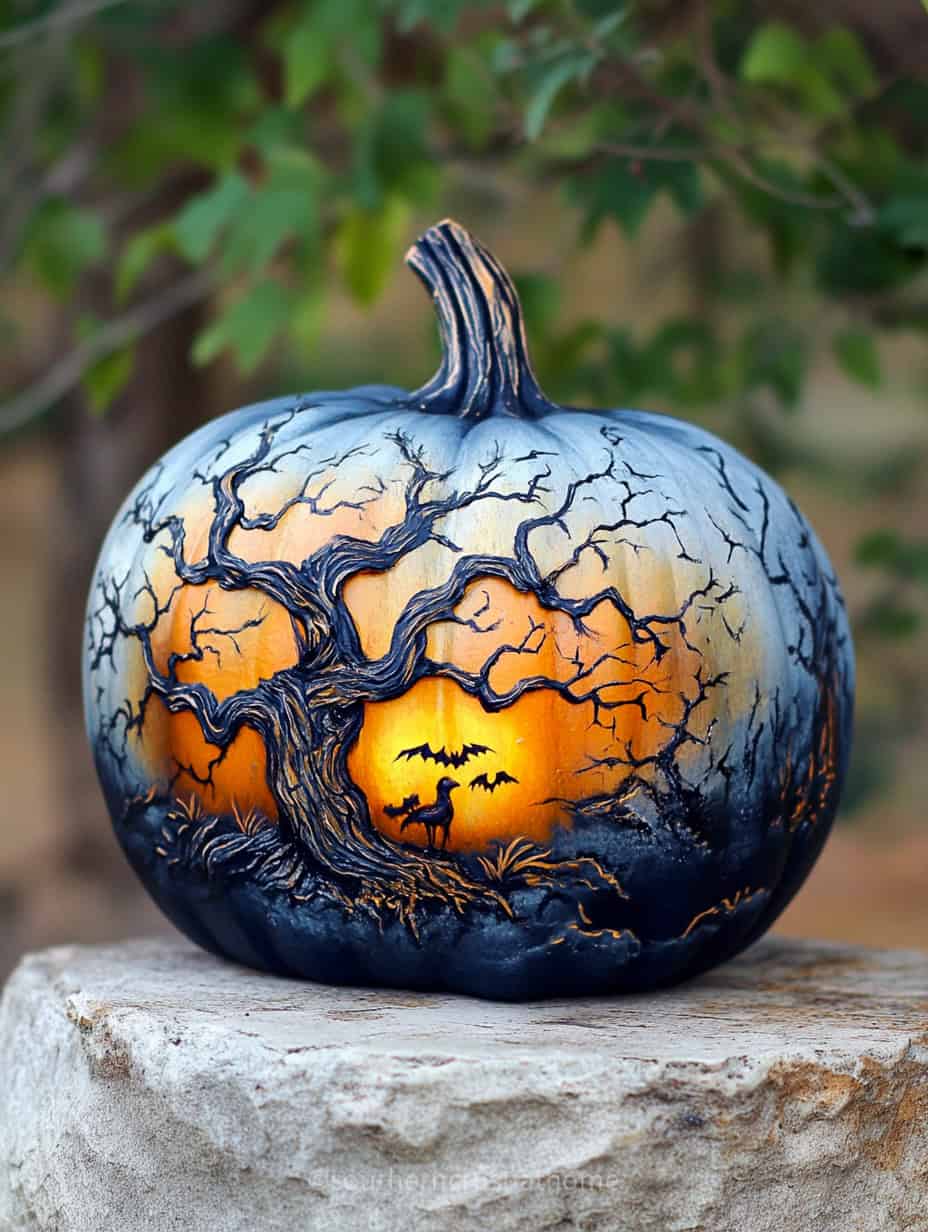 spooky halloween pumpkin