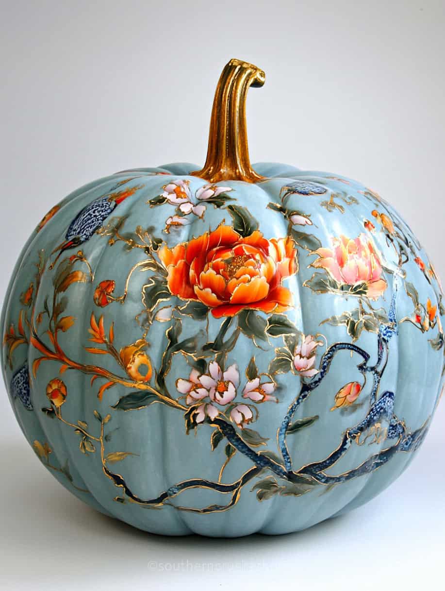 chinoiserie pumpkin