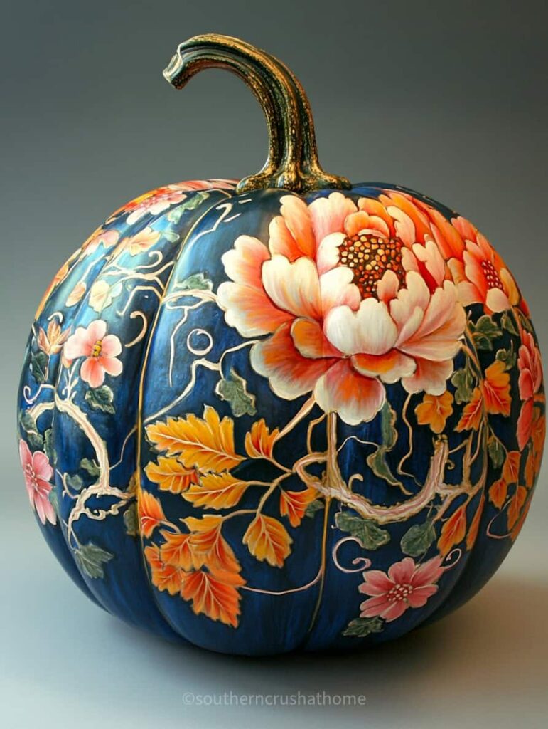 chinoiserie pumpkin