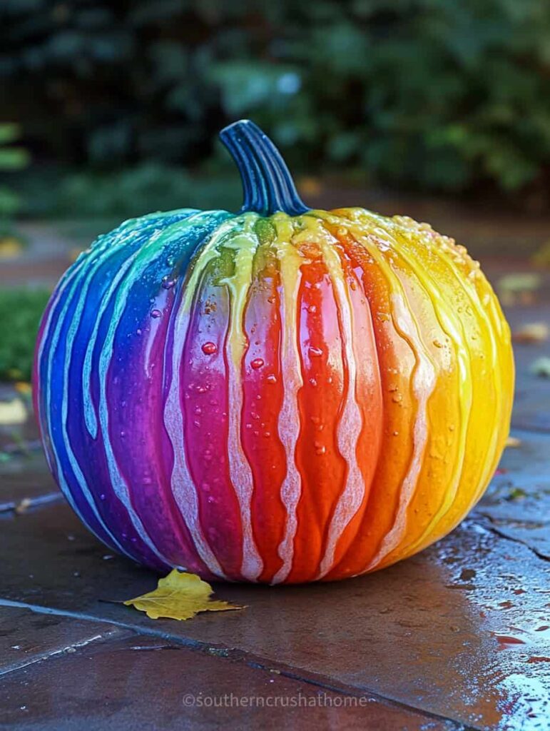 rainbow pumpkin