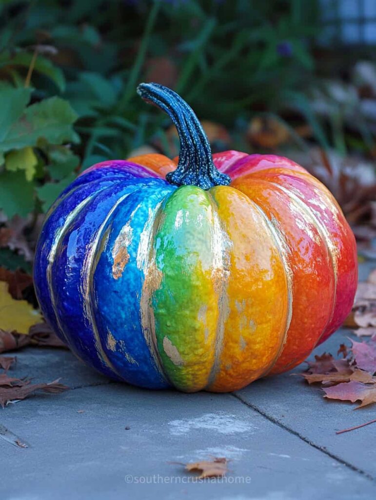 rainbow pumpkin