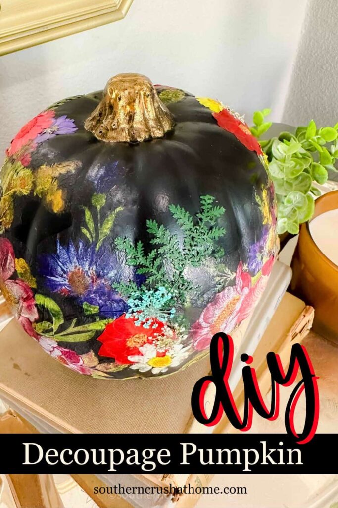 decoupage pumpkin PIN