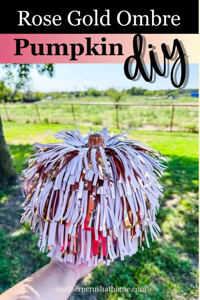 rose gold ombre fringe pumpkin PIN 