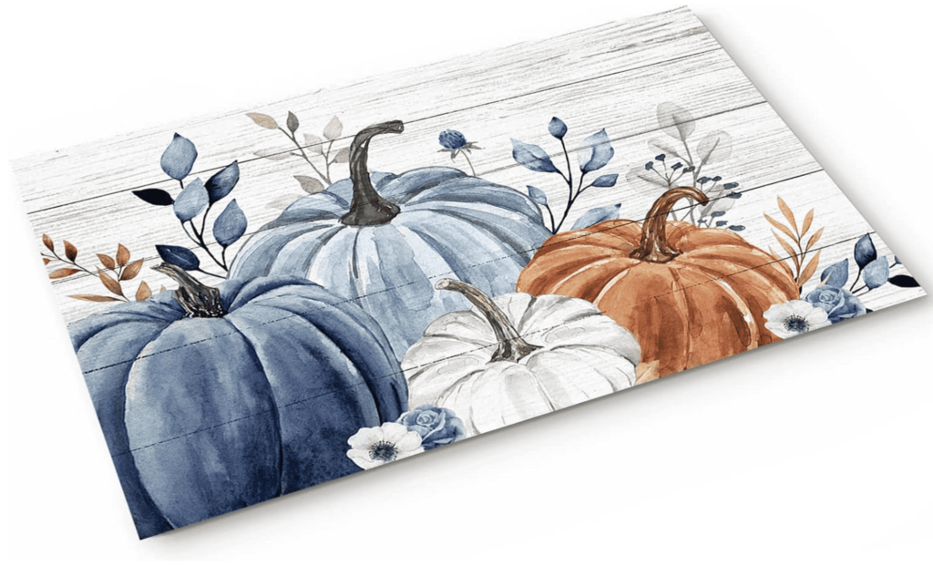 Blue Fall Doormat