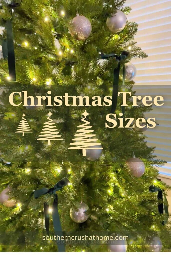 Christmas Tree Sizes PIN