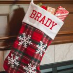 Brady name on christmas stocking