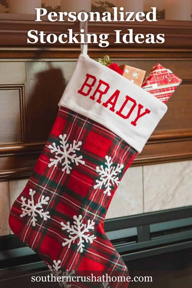 Brady name on christmas stocking