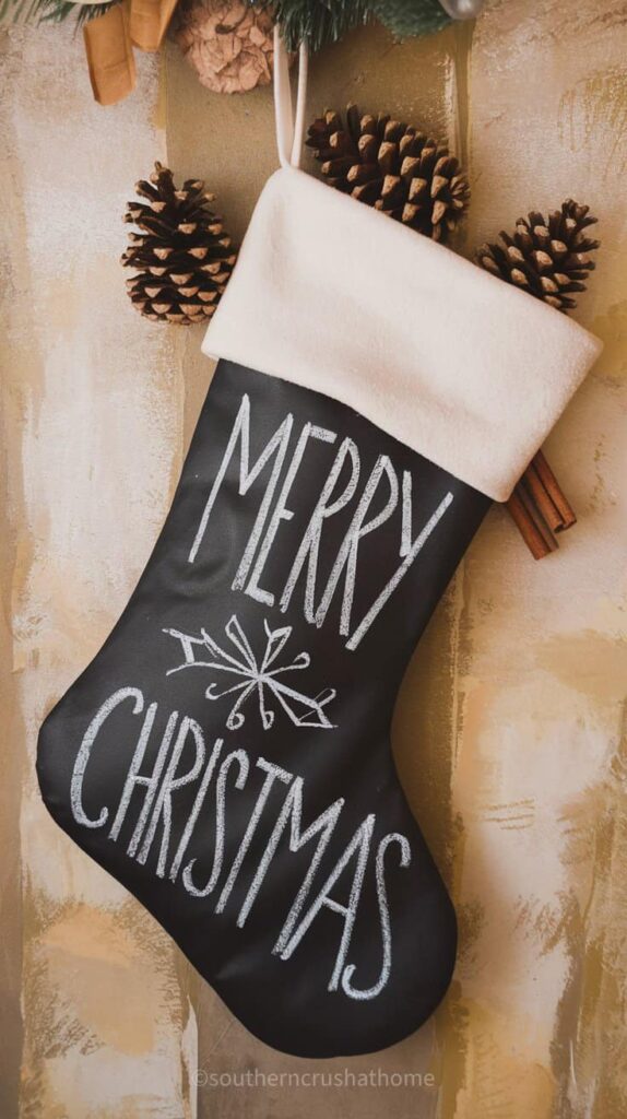 chalkboard stocking