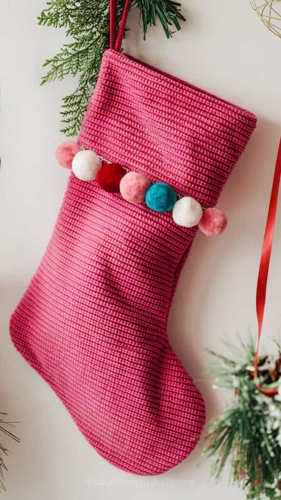 pom pom stocking