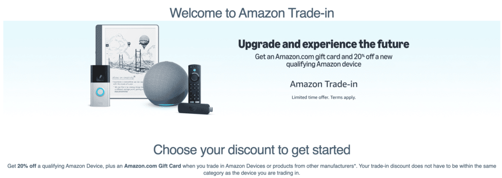 Amazon Trade In program