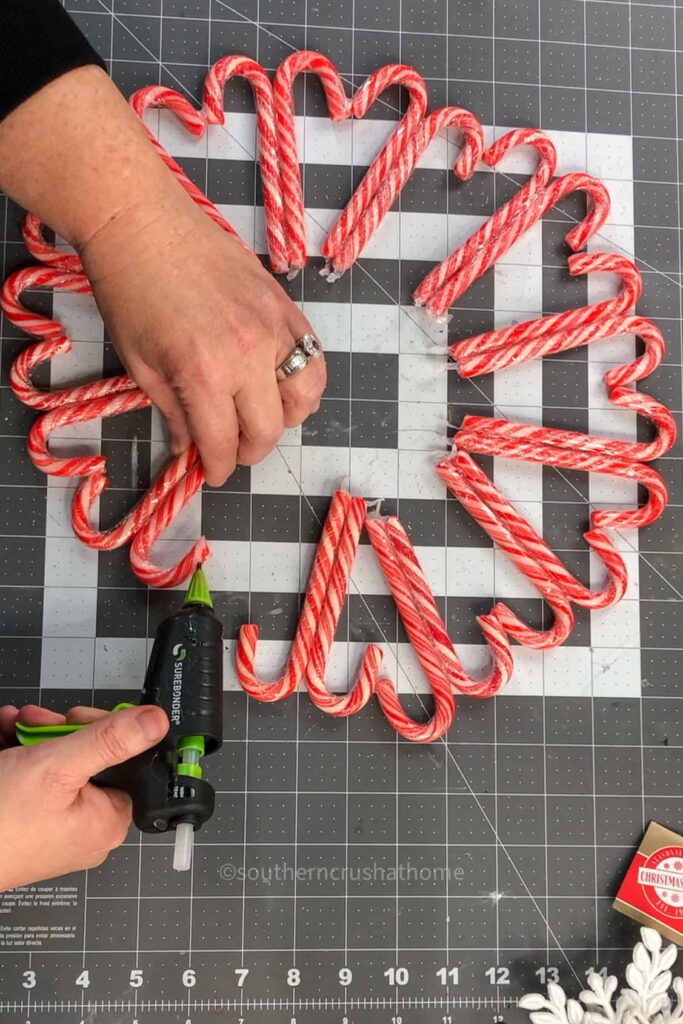 gluing the candy cane pairs