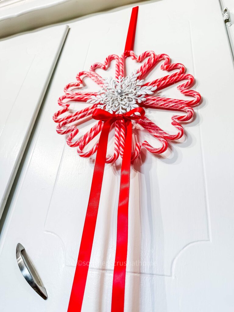 candy cane wreath