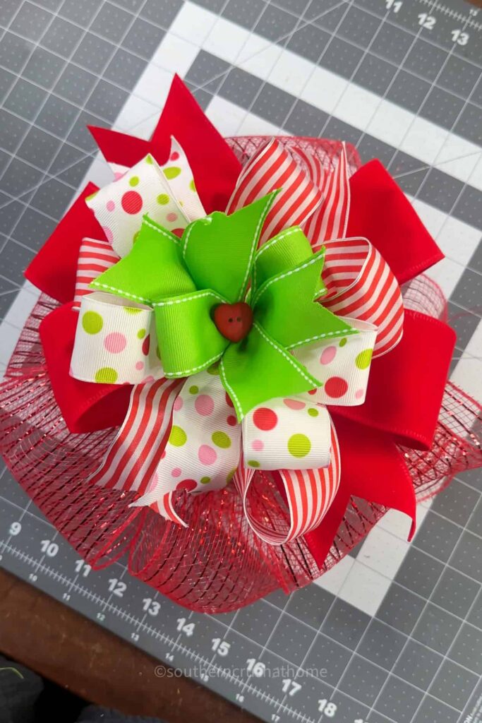 layered christmas bow