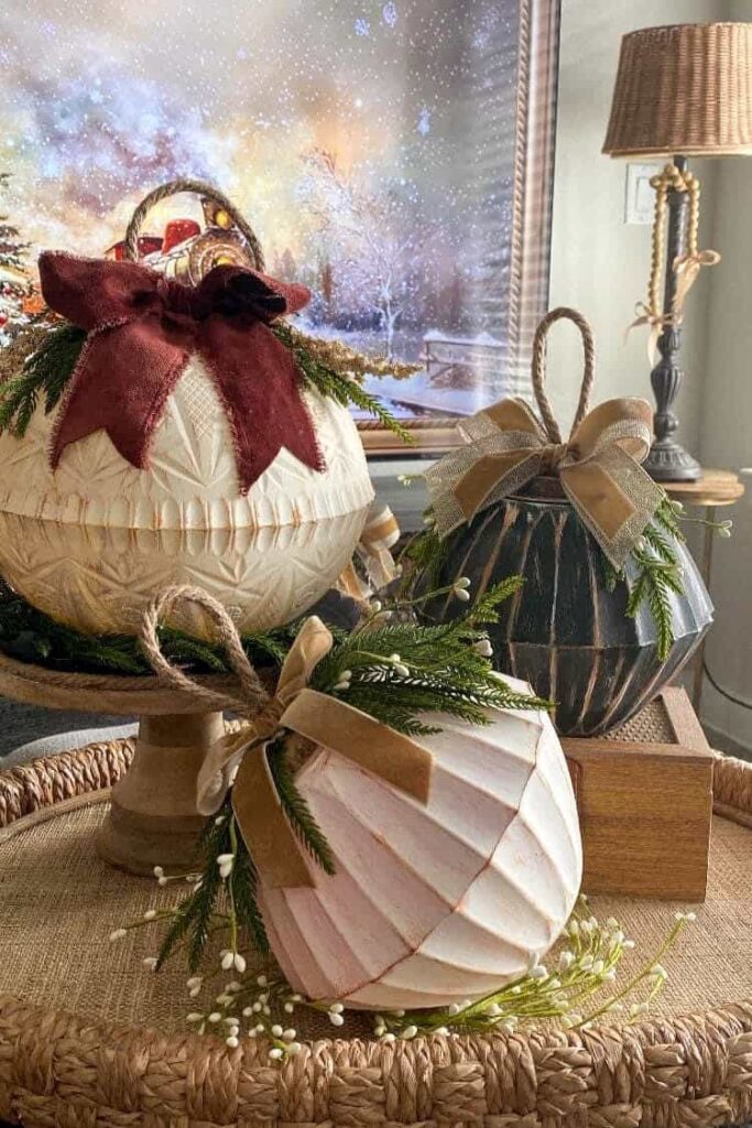 Dollar Tree Christmas Bowl Ornaments