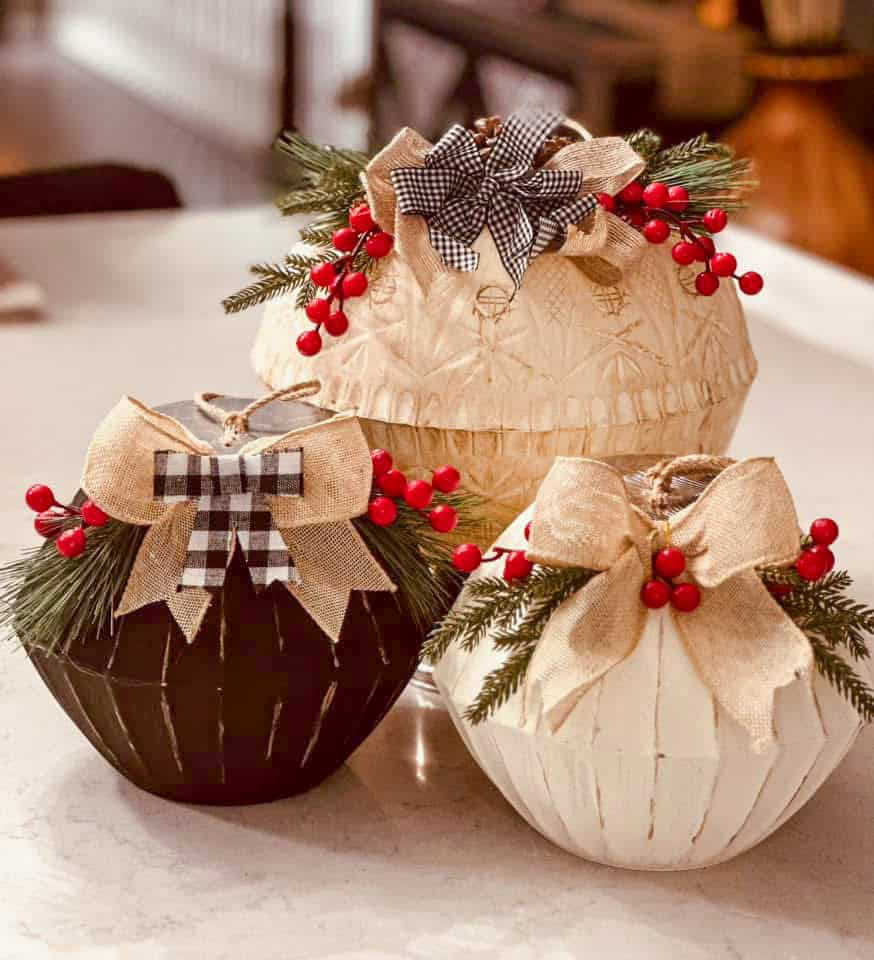 Dollar Tree Christmas Bowl Ornaments