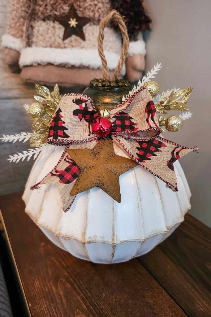 rustic star bowl ornament