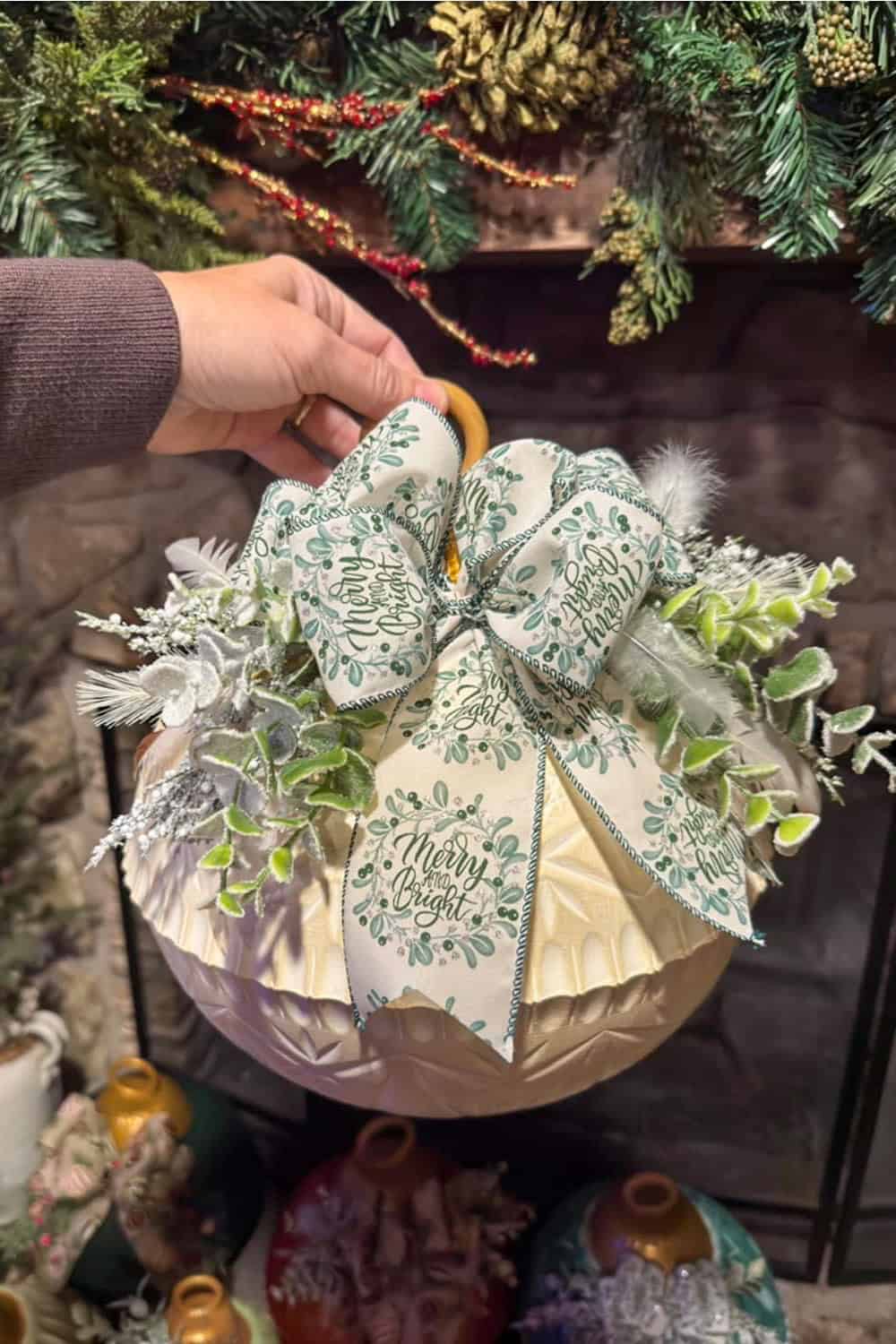 Dollar Tree Christmas Bowl Ornaments