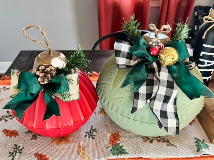 Dollar Tree Christmas Bowl Ornaments