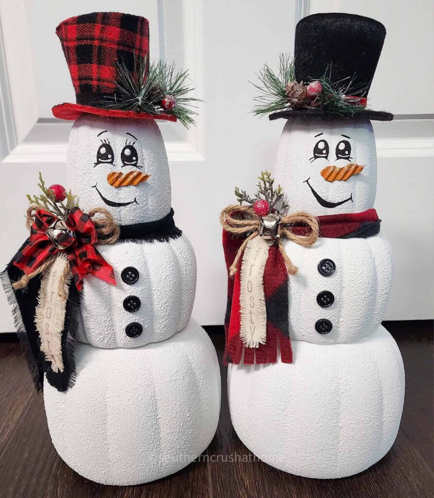 Dollar Tree Stackable Pumpkin Snowman