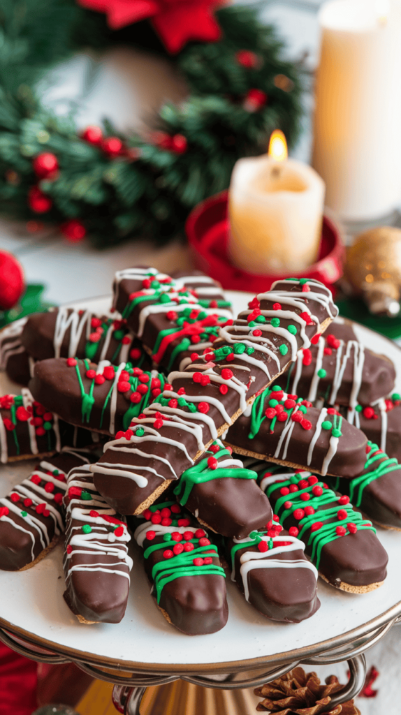 chocolate dipped biscotti