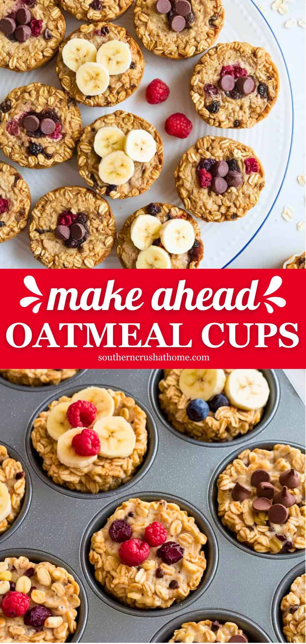 Oatmeal Cups Make Ahead Breakfast Idea