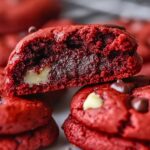 Red Velvet Cookies Stuffed with Brownie Mix