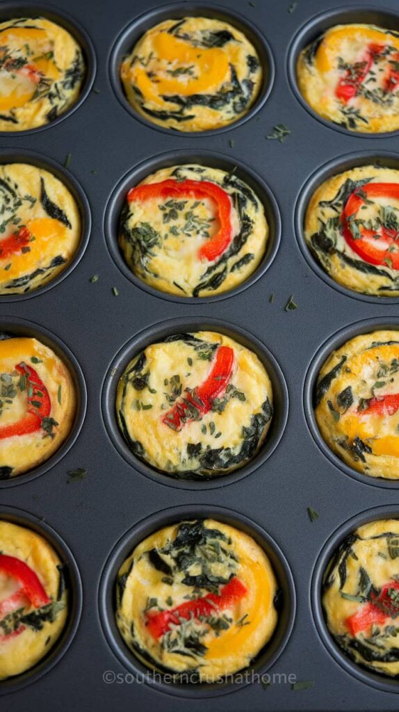 make ahead breakfast mini frittatas