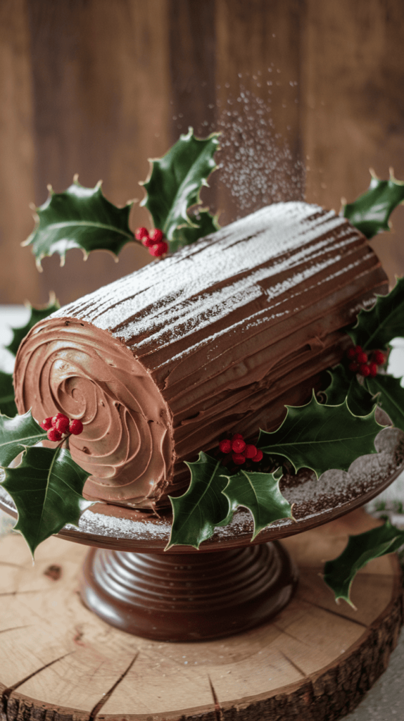 yule_log_cake_with_chocolate_ganache