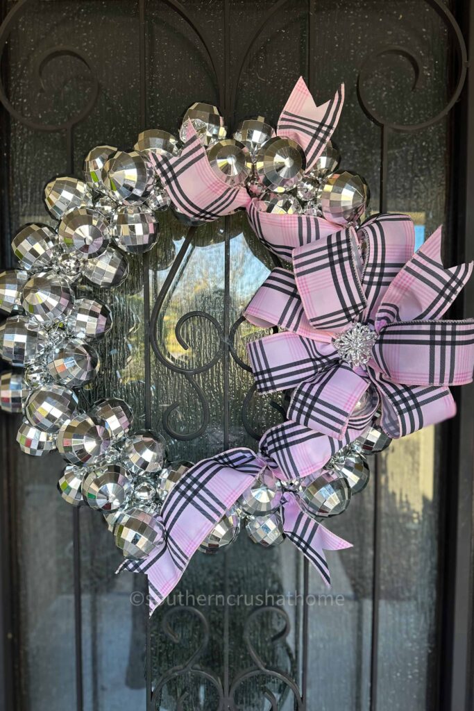 Disco Ball Garland Wreath