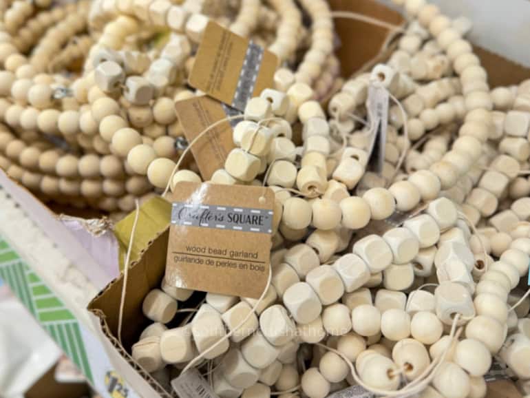 dollar tree wood beads