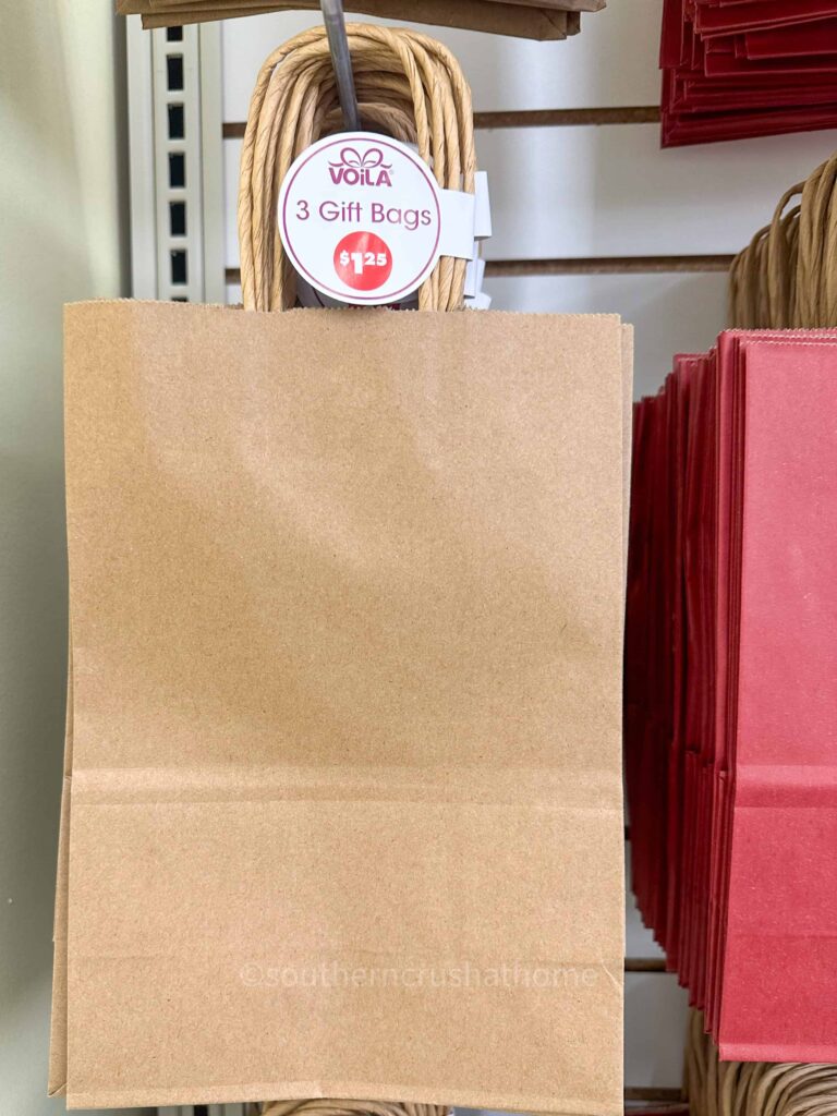 brown paper gift bag