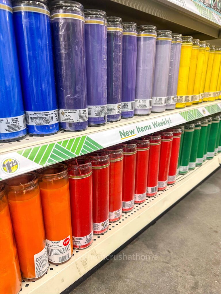 dollar tree pillar candles