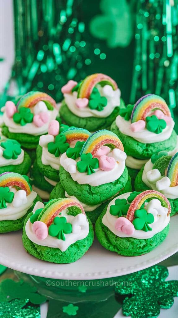 If you love the iconic Shamrock Shake from McDonald's, you're going to adore these St Patrick's Day Shamrock Shake Cake Mix Cookies.