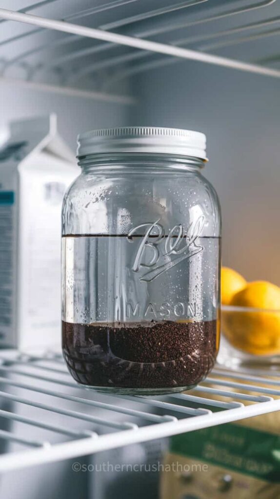 steeping cold brew in refrigerator