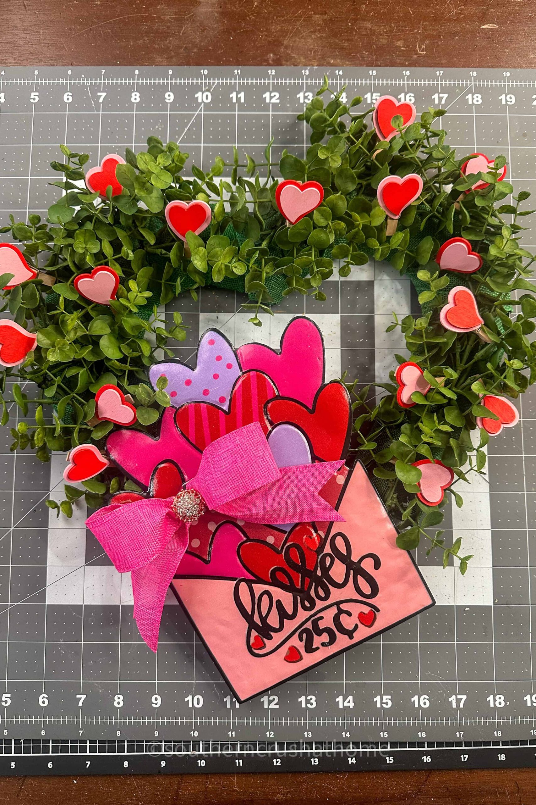 valentine's heart wreath